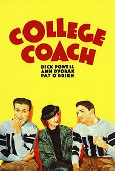College Coach (1933) afişi