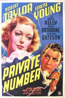 Private Number (1936) afişi