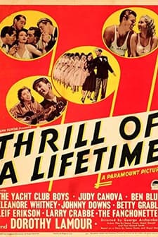 Thrill Of A Lifetime (1937) afişi