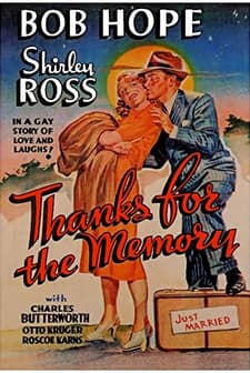 Thanks For The Memory (1938) afişi