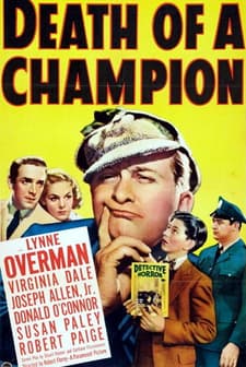 Death of a Champion (1939) afişi
