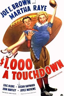 $1000 A Touchdown (1939) afişi