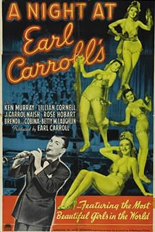 A Night At Earl Carroll's (1940) afişi
