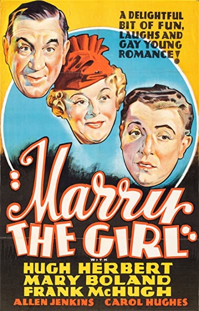 Marry The Girl (1937) afişi