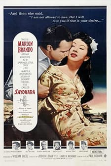 Sayonara (1957) afişi