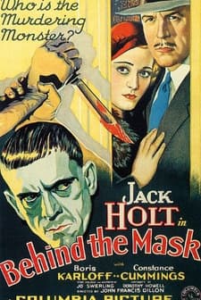 Maskenin Arkasında (1932) afişi