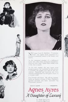 A Daughter Of Luxury (1922) afişi