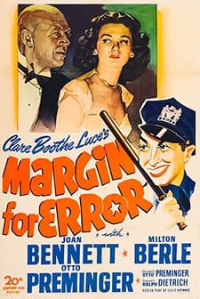 Margin For Error (1943) afişi