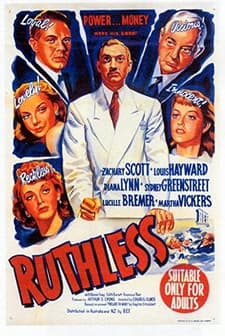 Ruthless (1948) afişi