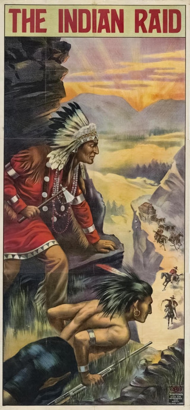 The ındian Raiders (1912) afişi