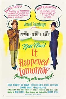 It Happened Tomorrow (1944) afişi