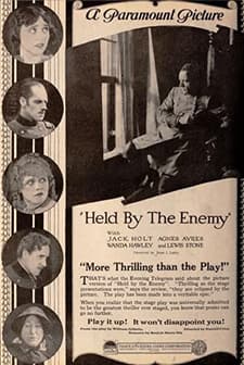 Held By The Enemy (1920) afişi