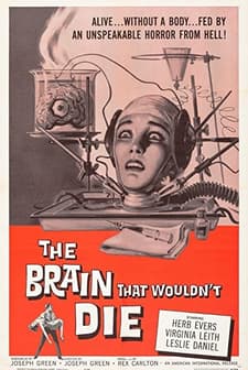 The Brain That Wouldn't Die (1962) afişi