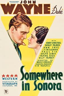 Somewhere In Sonora (1933) afişi