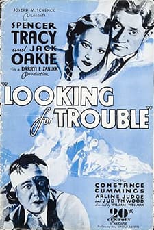 Looking For Trouble (1934) afişi