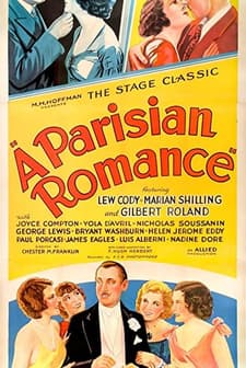 A Parisian Romance (1932) afişi