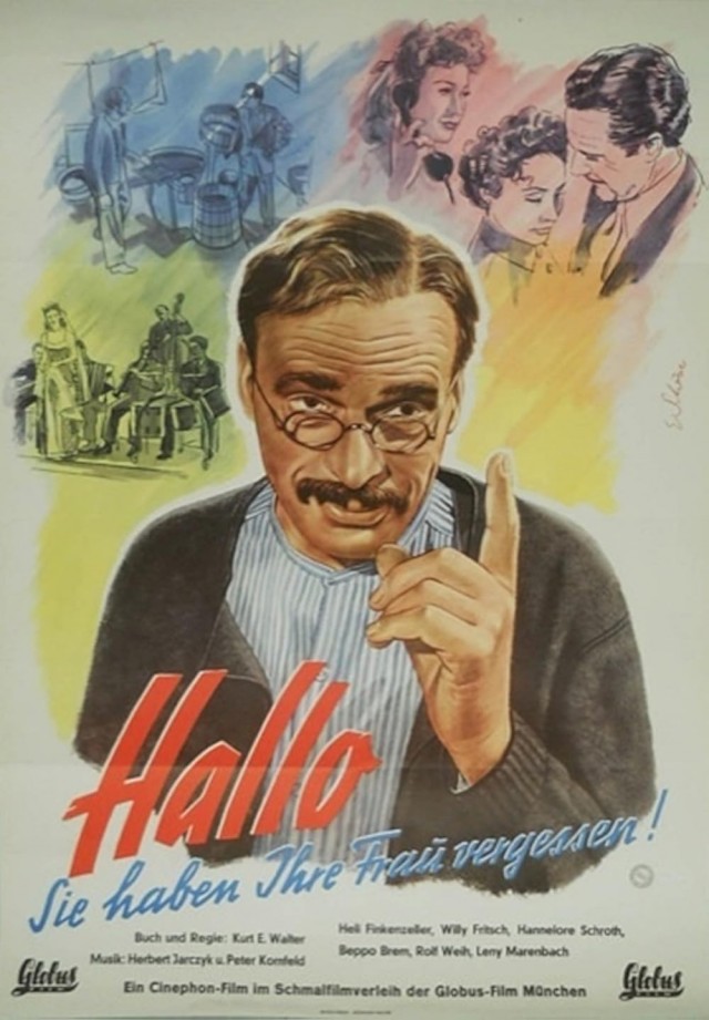 Hallo - Sie Haben Ihre Frau Vergessen (1949) afişi
