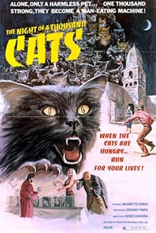 Night Of A 1000 Cats (1972) afişi