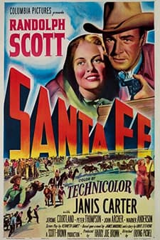 Santa Fe (1951) afişi