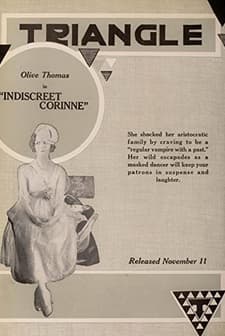 Indiscreet Corinne (1917) afişi
