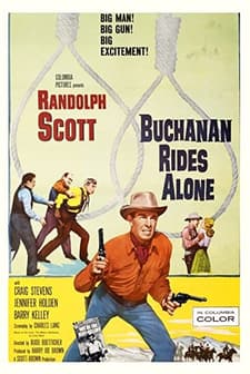 Buchanan Rides Alone (1958) afişi