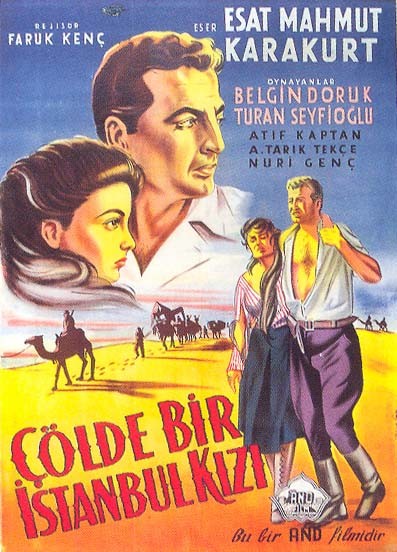 Çölde Bir İstanbul Kızı (1957) afişi