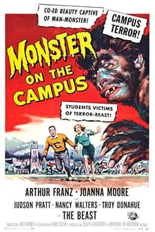 Monster On The Campus (1958) afişi