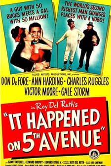 It Happened On Fifth Avenue (1947) afişi