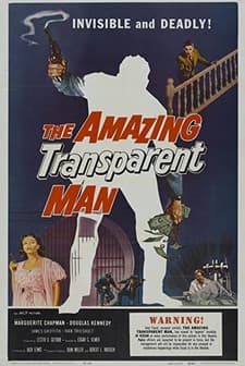 The Amazing Transparent Man (1960) afişi