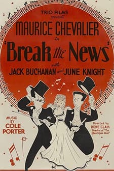 Break The News (1938) afişi