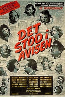 Det Stod I Avisen (1962) afişi