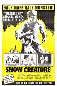 The Snow Creature (1954) afişi