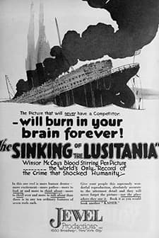 The Sinking Of The Lusitania (1918) afişi