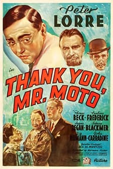 Thank You, Mr. Moto (1937) afişi