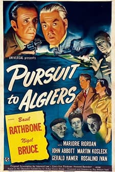 Sherlock Holmes In Pursuit To Algiers (1945) afişi