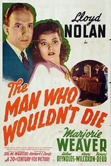 The Man Who Wouldn't Die (1942) afişi