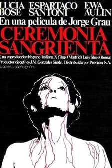 Ceremonia sangrienta (1973) afişi
