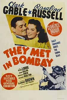 They Met In Bombay (1941) afişi