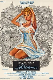 Une Parisienne (1957) afişi