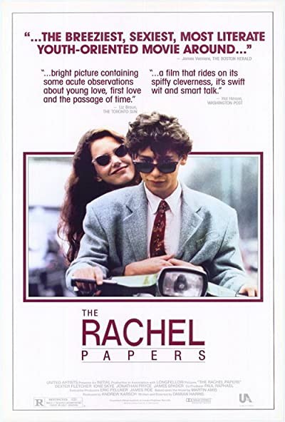 The Rachel Papers (1989) afişi
