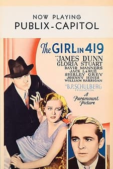 The Girl In 419 (1933) afişi