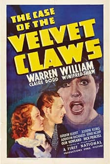 The Case Of The Velvet Claws (1936) afişi