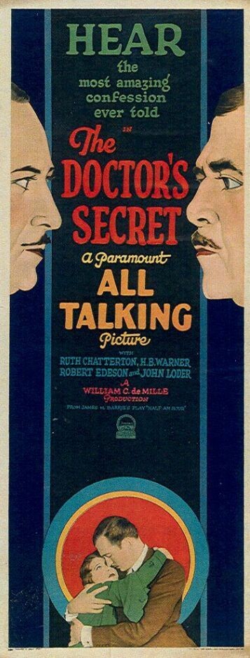The Doctor's Secret (1929) afişi
