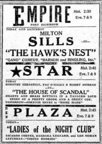 The Hawk's Nest (1928) afişi