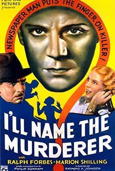I'll Name The Murderer (1936) afişi