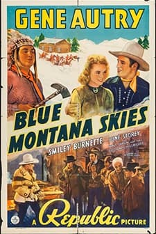 Blue Montana Skies (1939) afişi