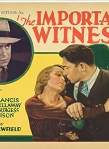 The ımportant Witness (1933) afişi