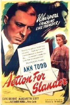 Action For Slander (1937) afişi