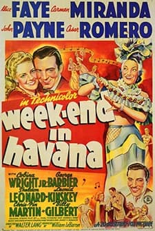 Week-end In Havana (1941) afişi