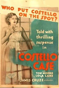 The Costello Case (1930) afişi